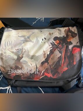 Bioware Dragon Age II Laptop bag/Messenger Bag - Black/Multicolor Very rare